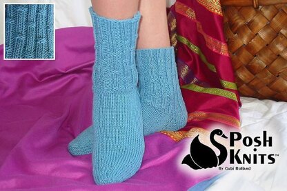 Blue Bamboo Socks