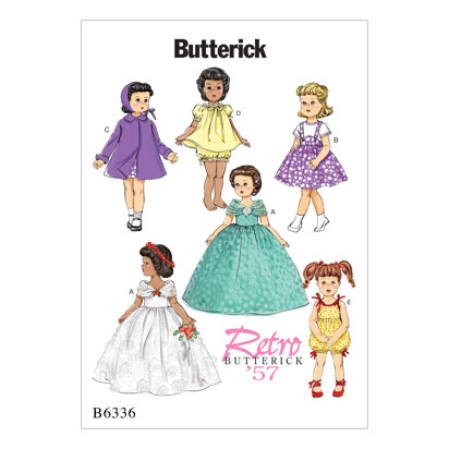 Butterick Retro Outfits for 18 Doll B6336 - Sewing Pattern