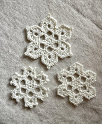 Snowflake Ornament Trio