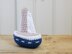 Sailing boat soft toy