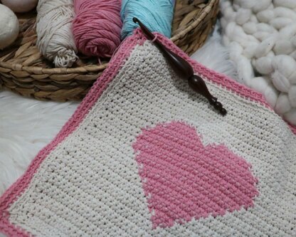 Heart Dishcloth