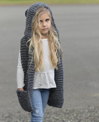 Tuft Hooded Scarf