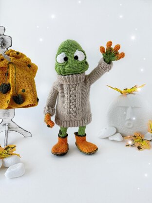 Mr. Sniff (crochet frog pattern, only PDF)