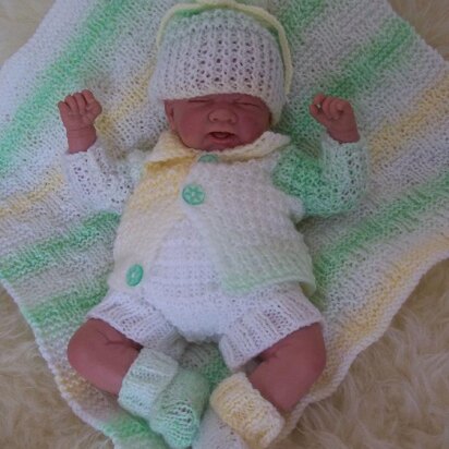 Pattern #48 Early Baby Layette for 14-16" Reborn Dolls