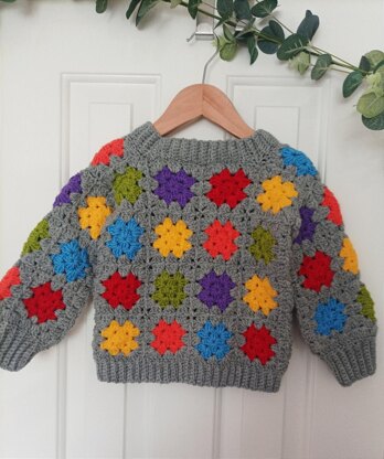 Lots of Squares Jumper Cardigan