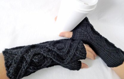 Winding Path Fingerless Gloves