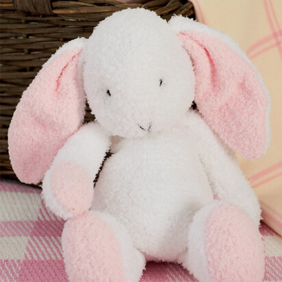 Flopsy The Bunny Toy in Sirdar Snuggly Snowflake DK and Hayfield Bonus DK - 1243 - Downloadable PDF