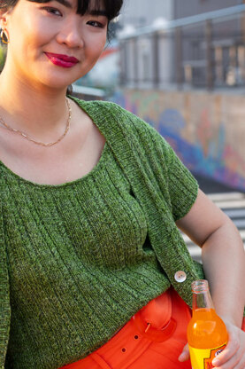 Melle Cardigan and Top in Berroco Tillie - Downloadable PDF