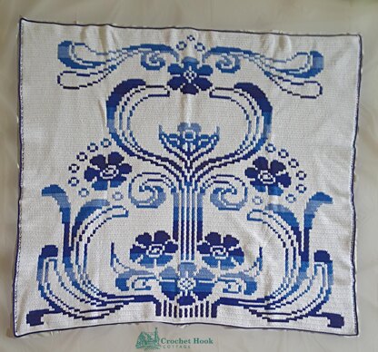 Art Nouveau Mirror Mosaic Blanket