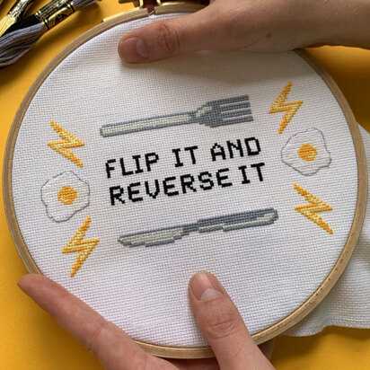 Wool and the Gang Flip It And Reverse It Cross Stitch Kit