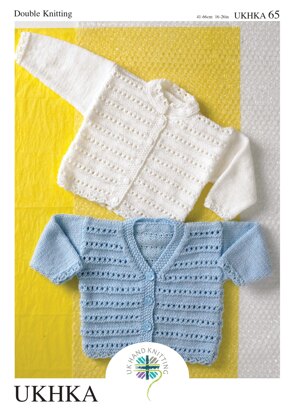 UKHKA 65 Ridge Stitch Cardigans - UKHKA65pdf - Downloadable PDF