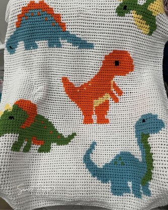 Dinosaur Baby Blanket