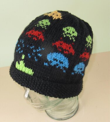 Retro Space Invaders Beanie Hat