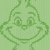 Happy Grinch blanket Knitting Pattern Knit-Purl only
