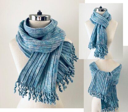 Contemporary Ribbed Scarf