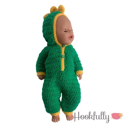 Dinosaur baby dolls onesie