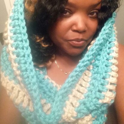 Jumbo striped cowl