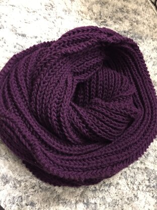 purple infinity scarf