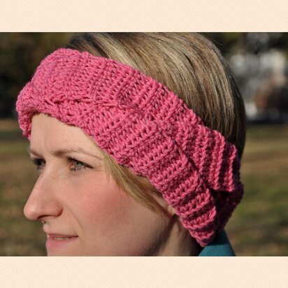 Pink Plaited Headband