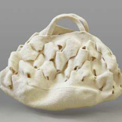 Felted Loops Bag in Lion Brand Fishermen's Wool - L0162AD