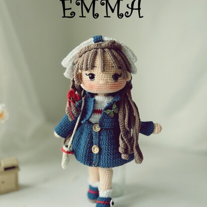 Emerie the Emerald Princess - 12 Amigurumi Crochet Doll