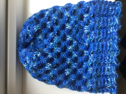 blue wool beanie