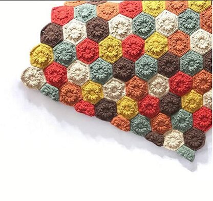 Crochet baby Blanket . Daisy Field Blanket