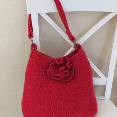 Knit and Felted Purse - Mia Rose Tote