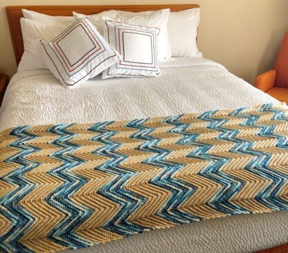 Crochet Chevron Blanket Pattern