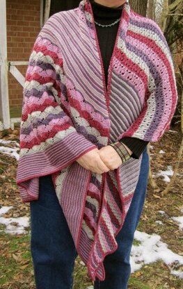 Debi's Colorful Lace Shawl