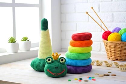 Stacking rings Rainbow Frog