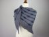 Knitting Pattern Asymmetrical Shawl Hip Hop with Short Row Stripes