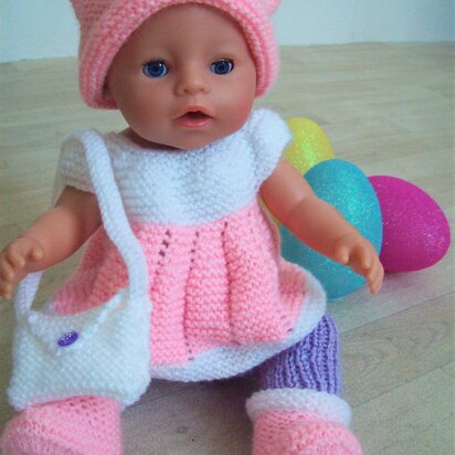 Baby Dolls Outfit 17" Top Bag Trousers Hat  BB002