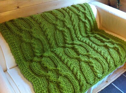 Snuggly Cable Blanket
