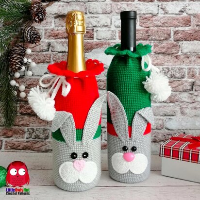 330 Cat and Rabbit Bottle cover