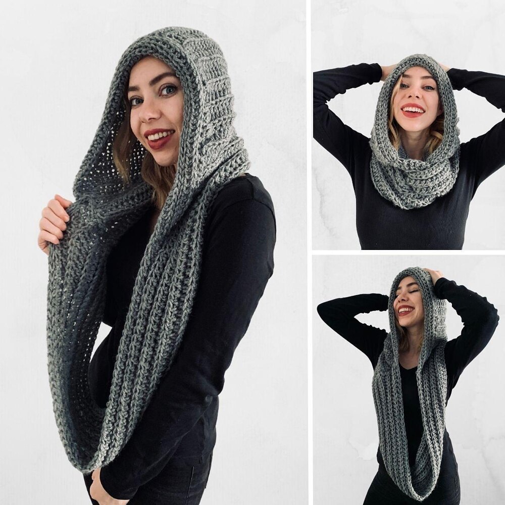 Hooded Alpa Scarf Crochet pattern by Wilma Westenberg | LoveCrafts