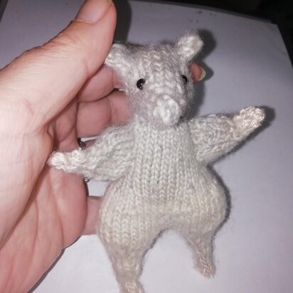 Matilda-May miniature mouse no-sew - knitting pattern