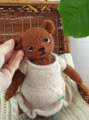 Teddy bear knitting pattern