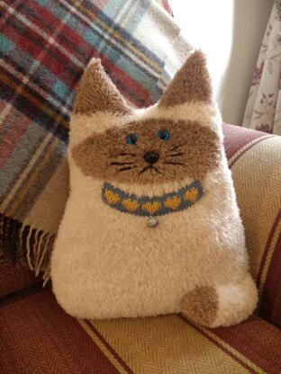 Seal Point Cat Cushion