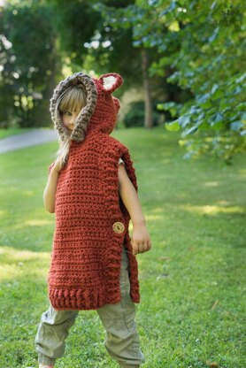 Fox Max poncho crochet pattern