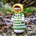 Victorian Doll Egg Cosy Knitting Pattern - Doll Knitting Pattern.