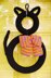 Superstitious Black Cat Wreath in Red Heart Super Saver Economy Solids - LW5376 - Downloadable PDF