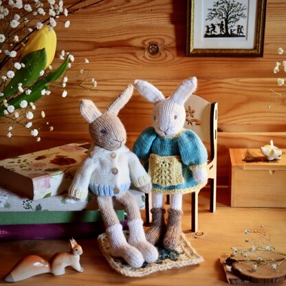 2 Little bunny: Sebastian and Lucy in Russian