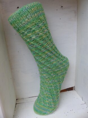 Spiralsocken Schlingenmuster