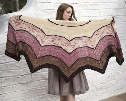 Cherry and Plum Shawl