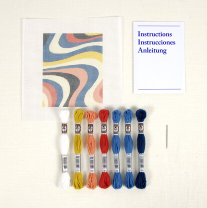 DMC Waves Tapestry Kit - 12 x 15cm