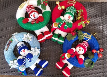 Snowman wreath gifts