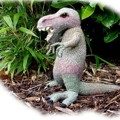 Tyrannosaurus  Dinosaur knitting pattern