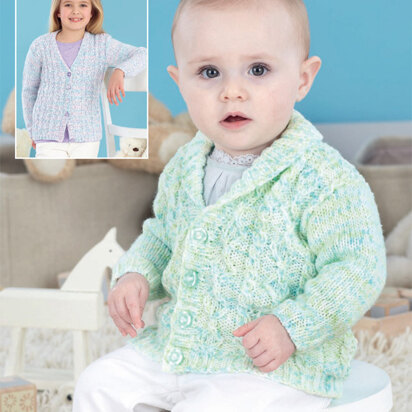 Cardigans in Sirdar Peekaboo DK - 4488 - Downloadable PDF