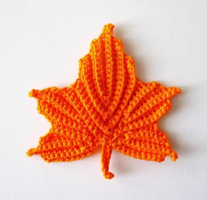 Maple Leaves Applique Crochet Pattern